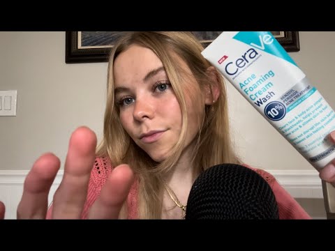 ASMR Doing your skincare!💆🏼‍♀️ (personal attention, pampering etc)