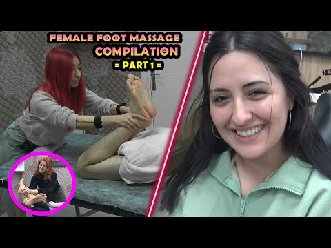 ASMR FEMALE FOOT MASSAGE COMPILATION (PART 1) female leg,relaxing, sleep massage & bayan ayak masajı