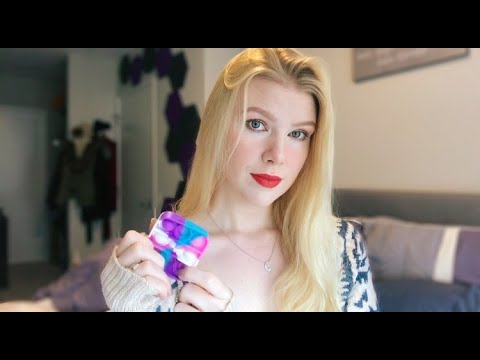 ASMR COMBO * Clicky Whisper Rambling, Slow Tapping, Gum Chewing, & MORE*