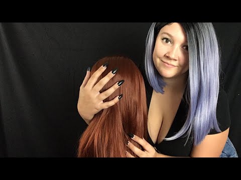 [ASMR] Hair Play & Brushing on a Mannequin Head