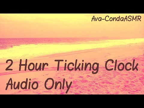 [ASMR] 2 Hour Audio Only-Ambient Clock Sounds-Ticking (No Talking-Sem Falando)