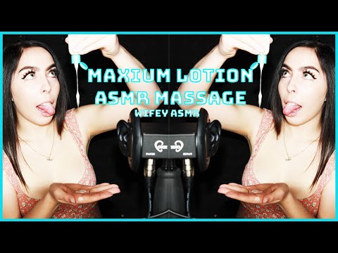 THE BEST LOTION EAR MASSAGE ON YOUTUBE - WIFEY ASMR BRINGING YOU PURE SATISFACTION!