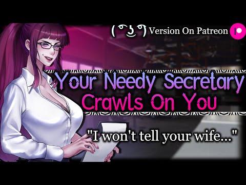 Needy Secretary Crawls Into Your Lap [Flirty] [Confession] | Personal Assistant ASMR Roleplay /F4M/