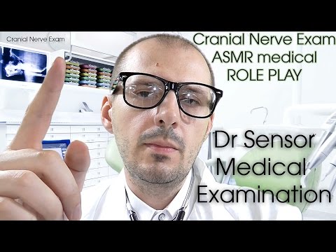 ASMR Cranial Nerve Examination Role Play Pure Binaural with Dr Sensor