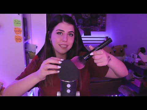 ASMR Calm & Cozy Mic Scratching And Brushing ✨[with/without pop filter & fluffy mic]