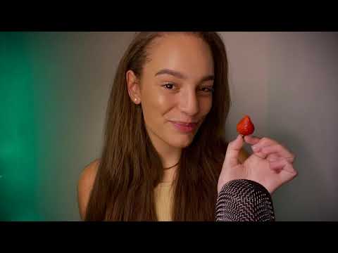 ASMR | strawberry eating | crunchy eating