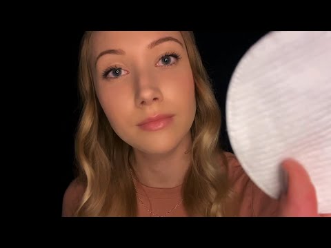 ASMR Cleaning Your Face | Personal Attention (Many Props)