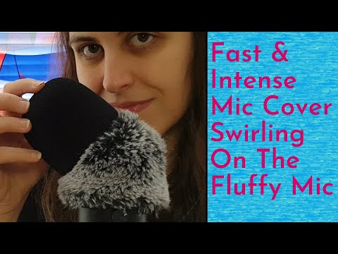 ASMR Fast Mic Cover Swirling On The Fluffy Mic - Intense Fluffy Brushing Sounds!
