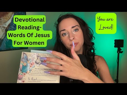 Christian ASMR-Women's Devotional Reading w/ Book Sounds-Tapping/Scratching/Tracing