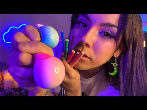 ASMR Chaos for anxiety 🌈🙃 (Personal attention, trust fall, writing affirmations on your face) 🥰