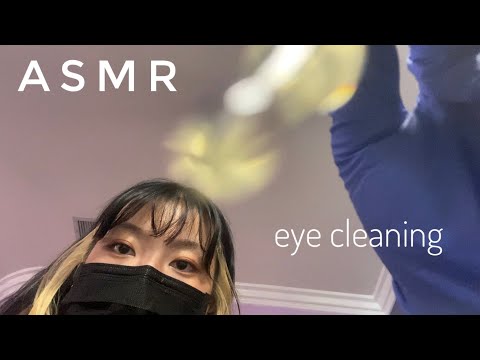 ASMR Eye Cleaning | Visual, Random Overlay Triggers, Tok tok, Tappings, Lid sounds, etc.