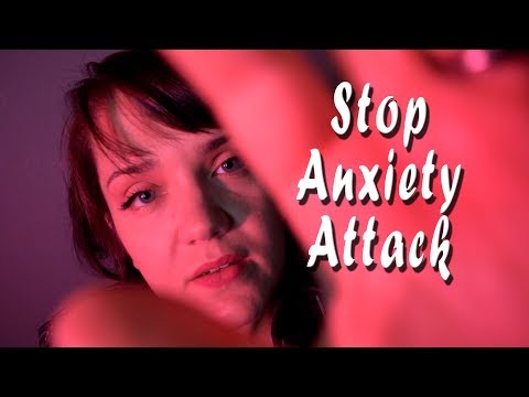 ASMR Stop an Anxiety Attack - Soft Voice, Crinkle Shirt, Face Touching