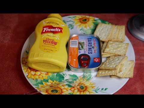 Sardines & Crackers ASMR Eating Sounds
