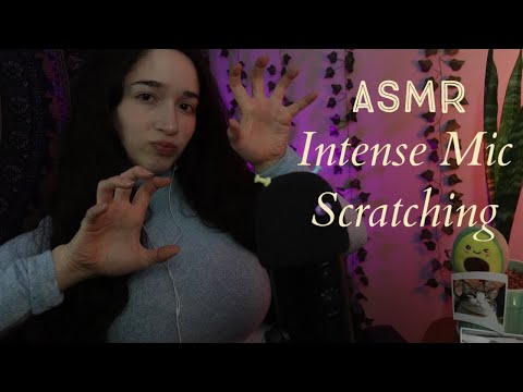 BEST [ASMR] EVER! Intense Mic Scratching BACKGROUND NOISE