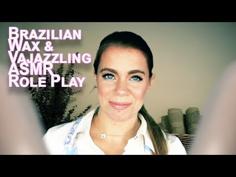 Brazilian Wax and Vajazzle!  ASMR Crinkle Spa Role Play