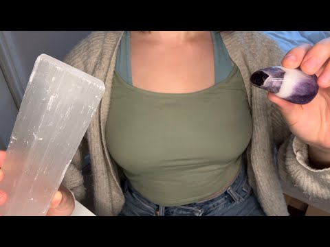 ASMR for anxiety | invisible scratching & reiki | crystals | soft spoken/whispered