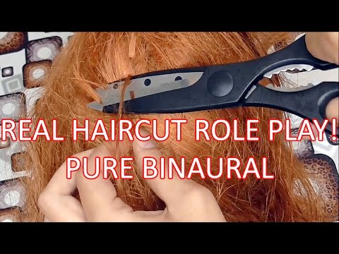 Pure Binaural ASMR REAL Haircut Role Play on 3Dio Free Space. Hair salon hairdresser. Soft spoken.