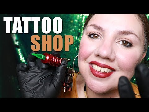 ASMR TATTOO Shop RoIePIay with Real Sounds (Soft Spoken)