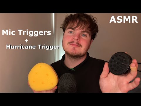 ASMR Fast & Aggressive Mic Triggers! Hurricane Trigger + Mouth Sounds & Visualisations