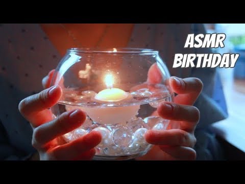 |ASMR Roleplay| Spend A Rainy Birthday With Me ☔️🎂 (Whispering, Tapping, Writing, Eating)