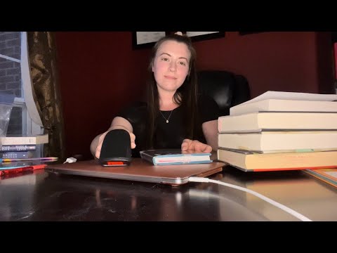 ASMR Library Roleplay: Writing, Typing, Scanning, and Book Jacket Sounds