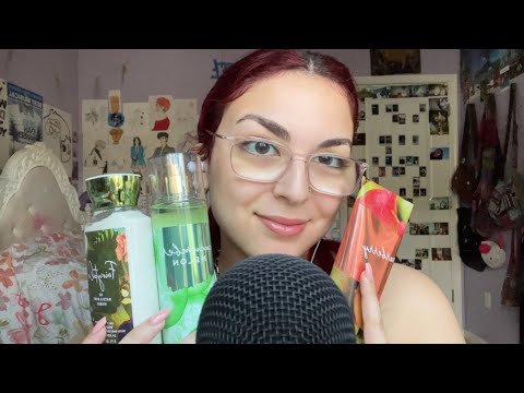 ASMR | tapping & scratching on bath and body works products