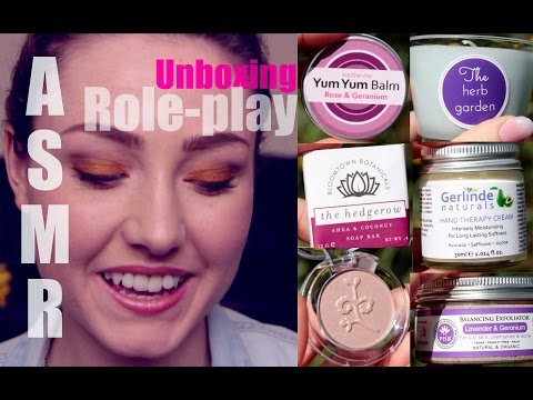 ASMR - Unboxing "The Rose Garden" Natural Beauty Box + Role-play!