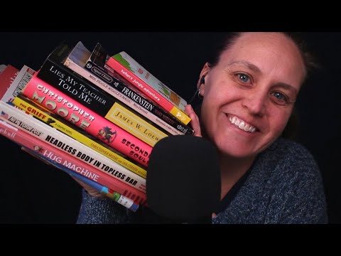 ASMR Book Tapping 📚 | Whispered Chatting About Books