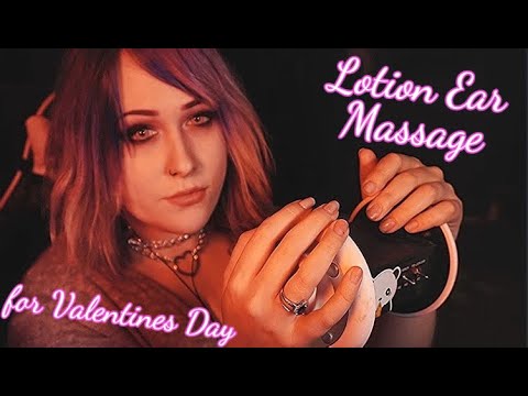 ASMR | Your Girlfriend gives you a Lotion Ear Massage for Valentines Day!