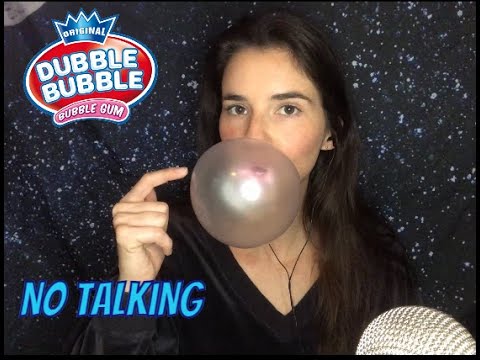 ASMR Dubble Bubble *chewing gum* *blowing bubbles**no talking after intro*