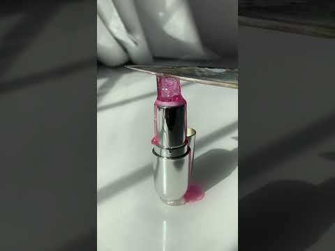 Melting clear lipstick ASMR