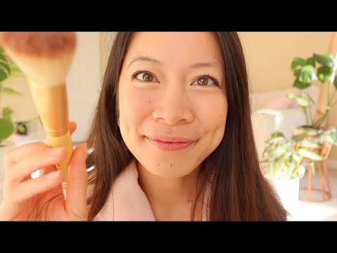ASMR Applying Your Flawless Makeup with New Natural Products!