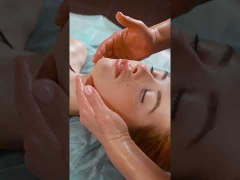 Magical ASMR relaxing neck and face massage for beautiful Karina #asmrmassage