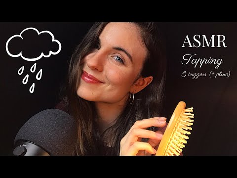 ASMR FRANCAIS 🌙 - 🌧 Tapping : 5 triggers pour te détendre ! (ou t'endormir hihi)