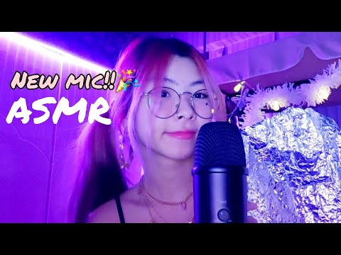 NEW MIC TEST ASMR🎉 Mouth Sounds | brand new TINGLES AND RELAXING TRIGGERS |ASMR Thai