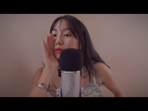 ASMR whispering • hand sounds ( soft singing included )