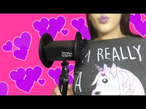 ASMR Girlfriend Personal Attention- Poems, Kisses, Eating Candy { 3DIO}