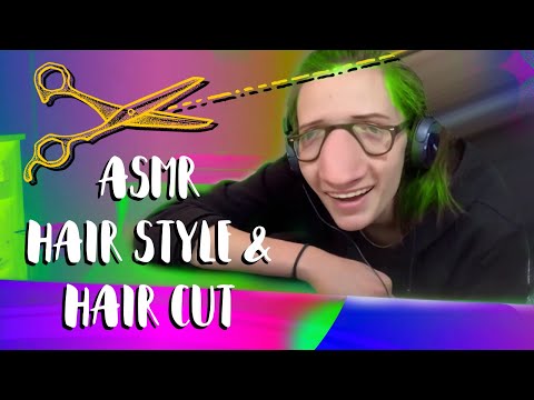 ASMR HAIR STYLE AND CUT - TRAGIC