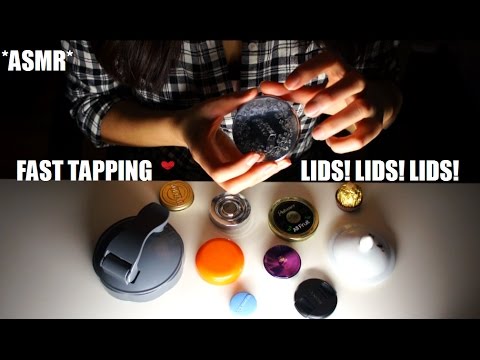 ASMR FAST AGGRESSIVE TAPPING LIDS LOTS OF LIDS!! (MIXED PACE LID SOUNDS) TINGLES TINGLES!!