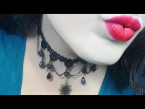 ASMR Close Up Kisses, Mouth Sounds & Tongue Clicking  ~ 💄Red Lipstick Application💋 ♡