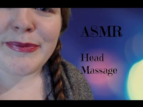 ASMR Head Massage W/ Whispering Tingly Relaxing🎧  ✨Visual