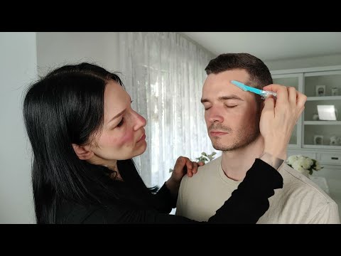 ASMR Removing Peach Fuzz (Baby Hair) From The Face