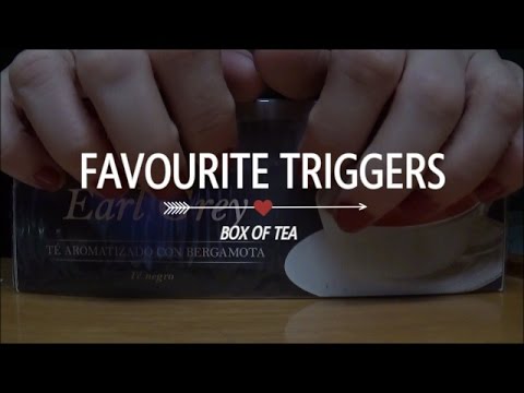 ASMR Favourite triggers: box of tea [No talking] #1