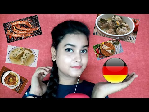 ASMR Popular German Foods Name Triggers With Whispering