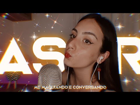 ASMR | Me Maquiando e Conversando 🤍