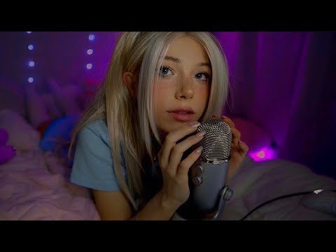 Cozy ASMR in Bed 🧸🤍 Soft Breathes, Mic Scratching and Whispers