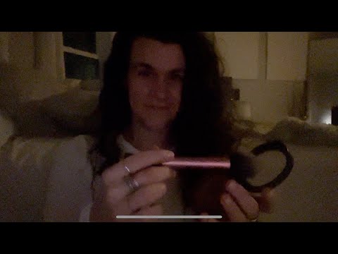 Old School ASMR: Doing Your Makeup for a Night Out (Lofi in the Dark w/Camera Touching)