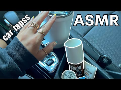 ASMR Car Tapping for 20 MIN | Self-care Essentials I keep In My Car! #asmr