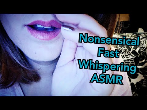 ASMR Ear to Ear Nonsensical FAST WHISPER Repeating & Boom in Your Face