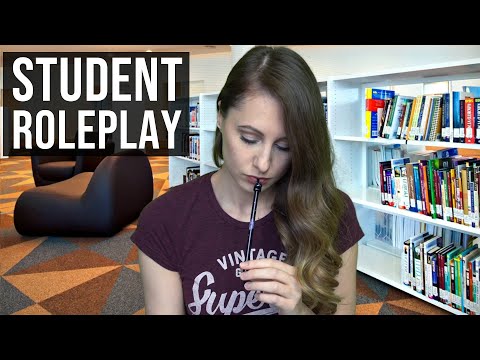 ASMR Roleplay Student Soft Spoken Personal Attention (Paper Flipping Sounds, Plastic Crinkle)